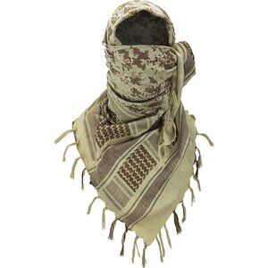 Men's Desert Camo Military Shemagh Tactical Desert Cotton Keffiyeh Scarf Wrap